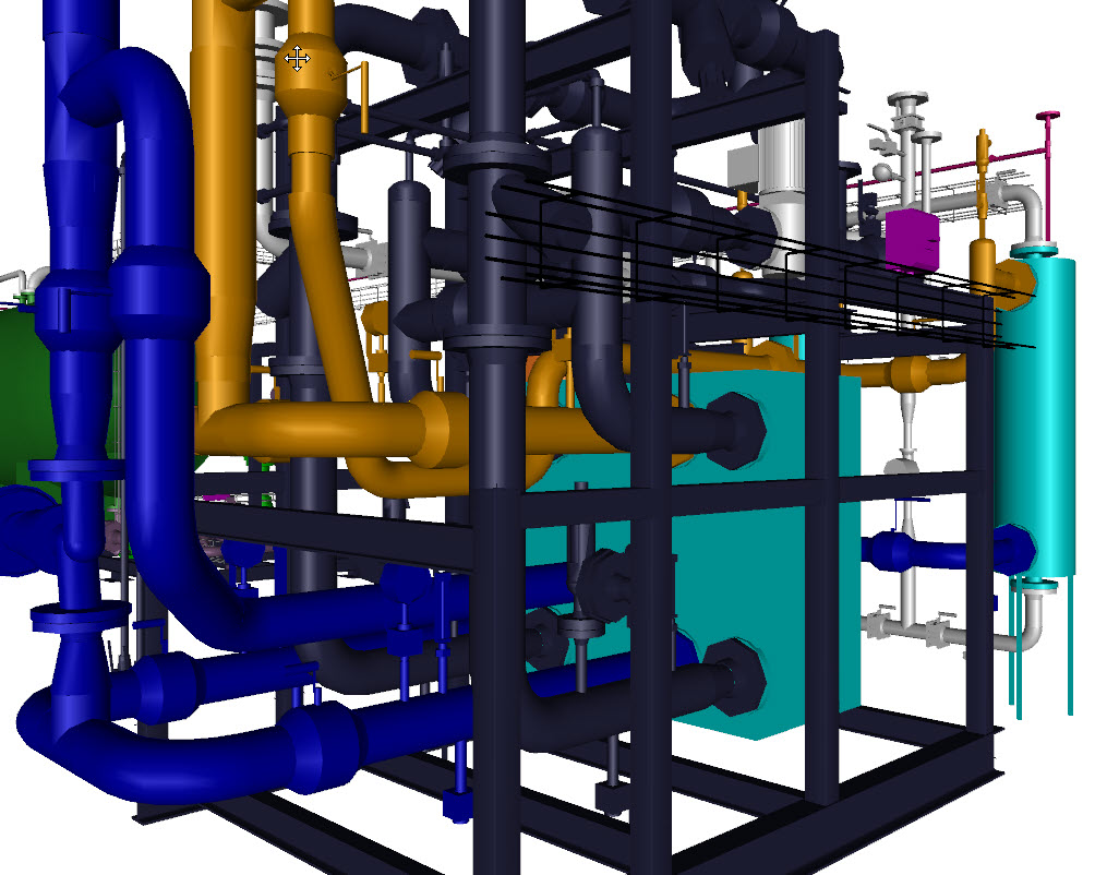 Building Utility Unit for Central Heating and Hot Tap