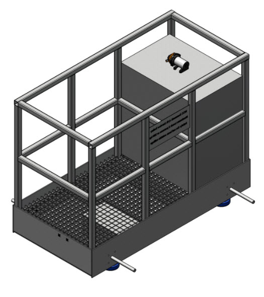 Trolley for Sun Panel Washing - Mechanical Design