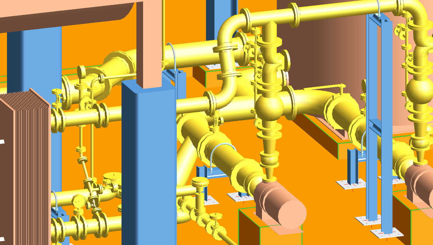 Detail Design of Piping Installation for a Chemical Plant
