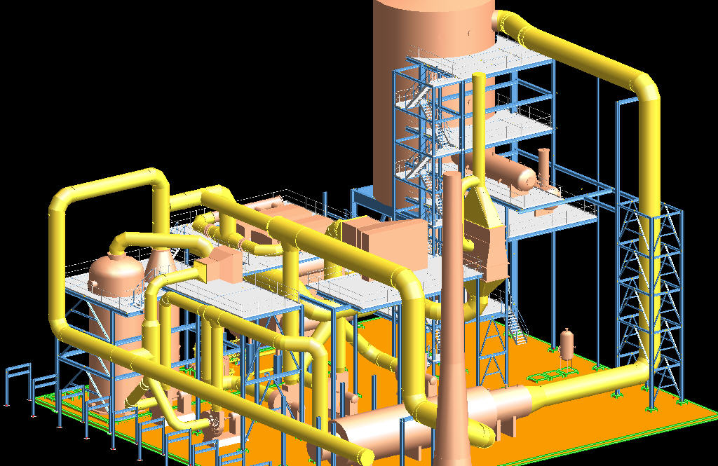 General Arrangement of Chemical Plant
