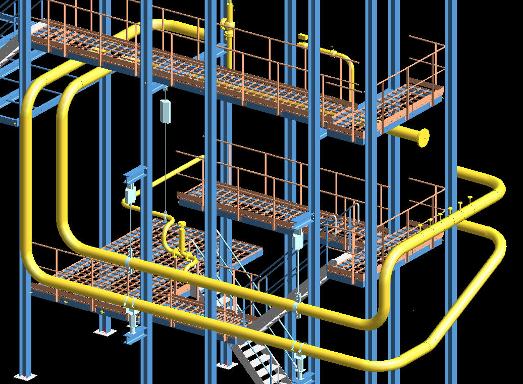 Steam Piping Design for Boiler @ Qatar Pearl GTL