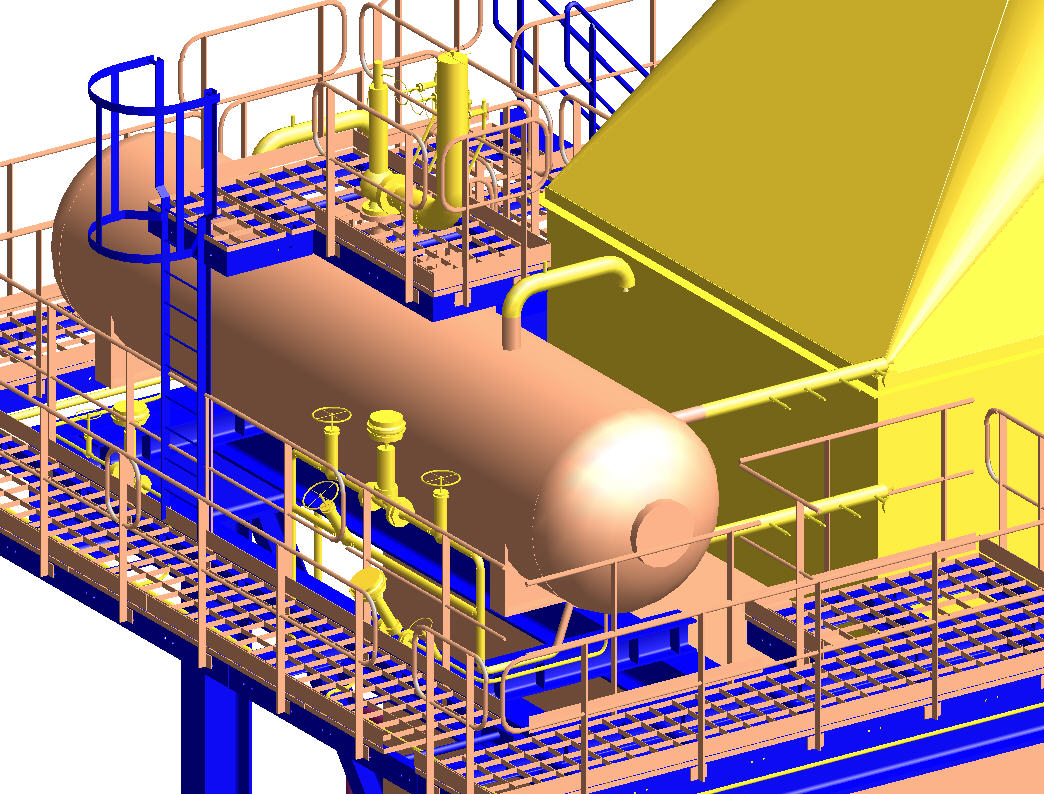 HRSG Boiler - Water Tank Arrangement