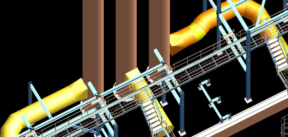 Boiler Plant for Super Heated Steam - Stack Arrangement