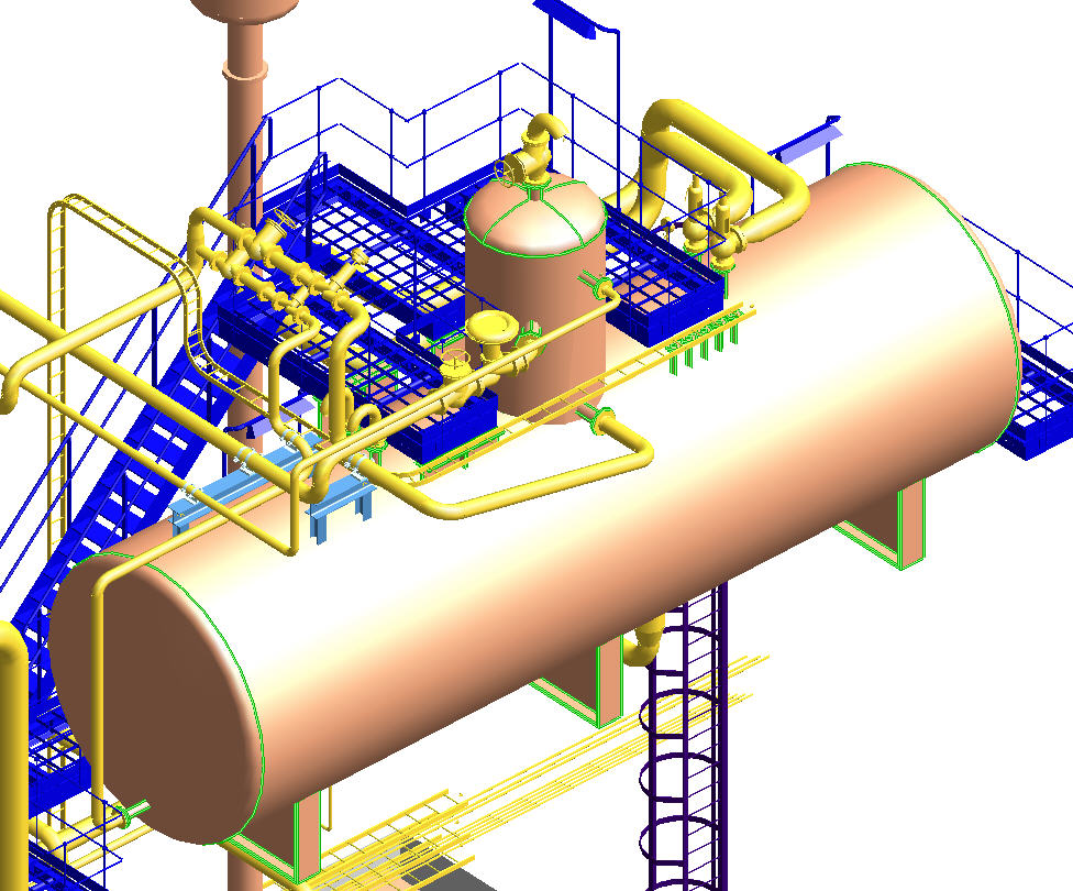 Feed Water Tank with Deareater - Super Heated Steam Boiler Plant