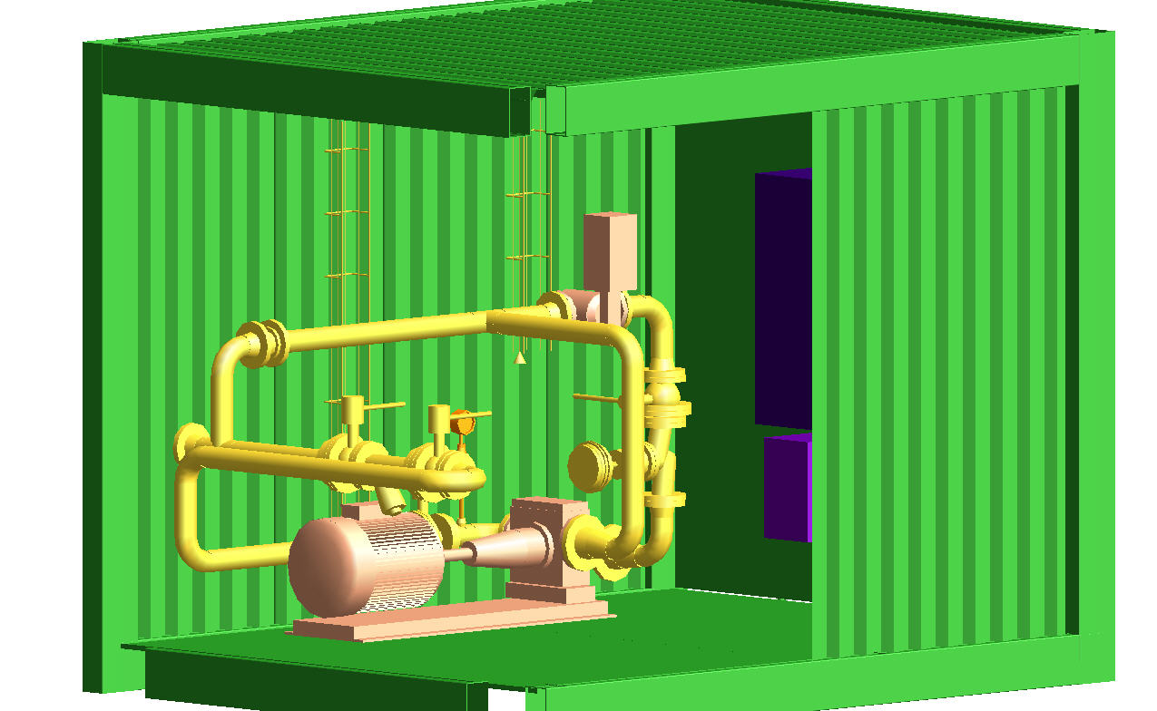 Fuel Import Container for Military Base on Greenland (GL)