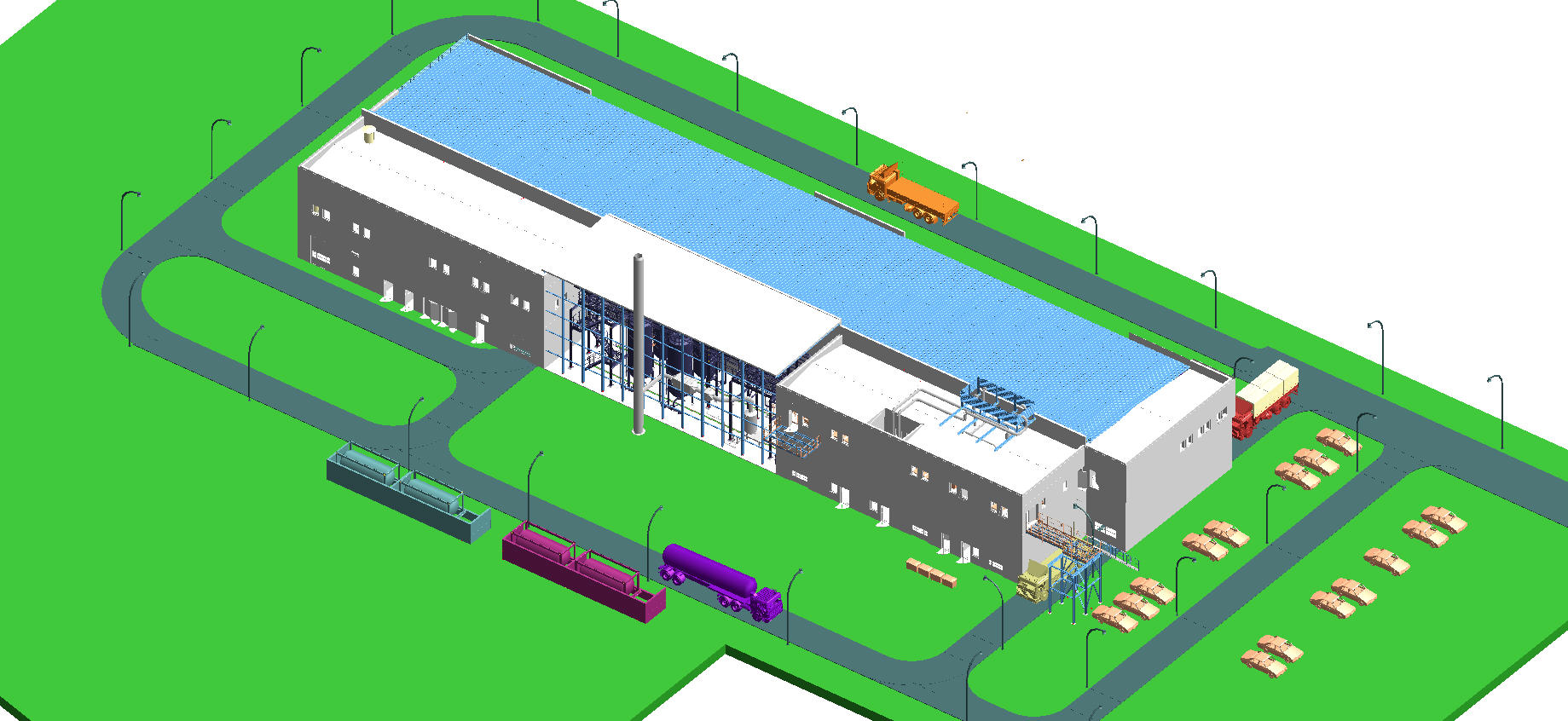 Wax Extraction Facility - Straw Processing