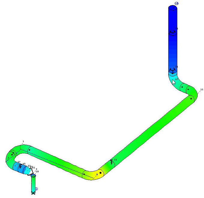 Power Plant - SRV Blow off line - Pipe Flexibility EN13480