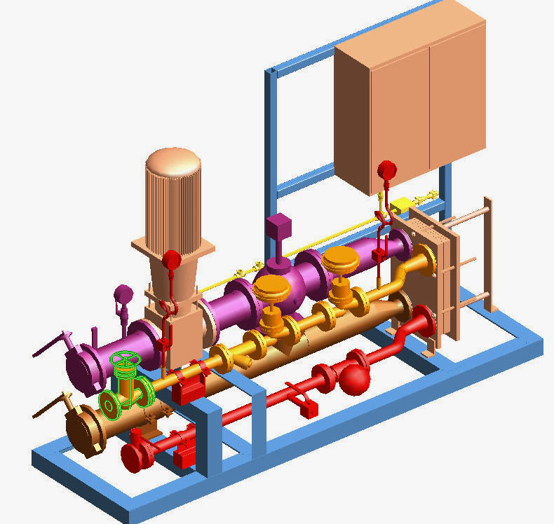 Central Heating Production Unit - From Steam Supply